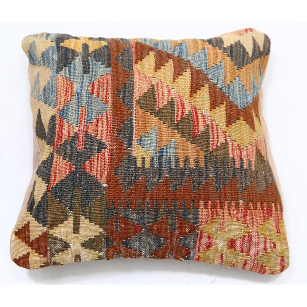 Hand Woven Tribal  Wool Pillow - 1'5'' x 1'5''