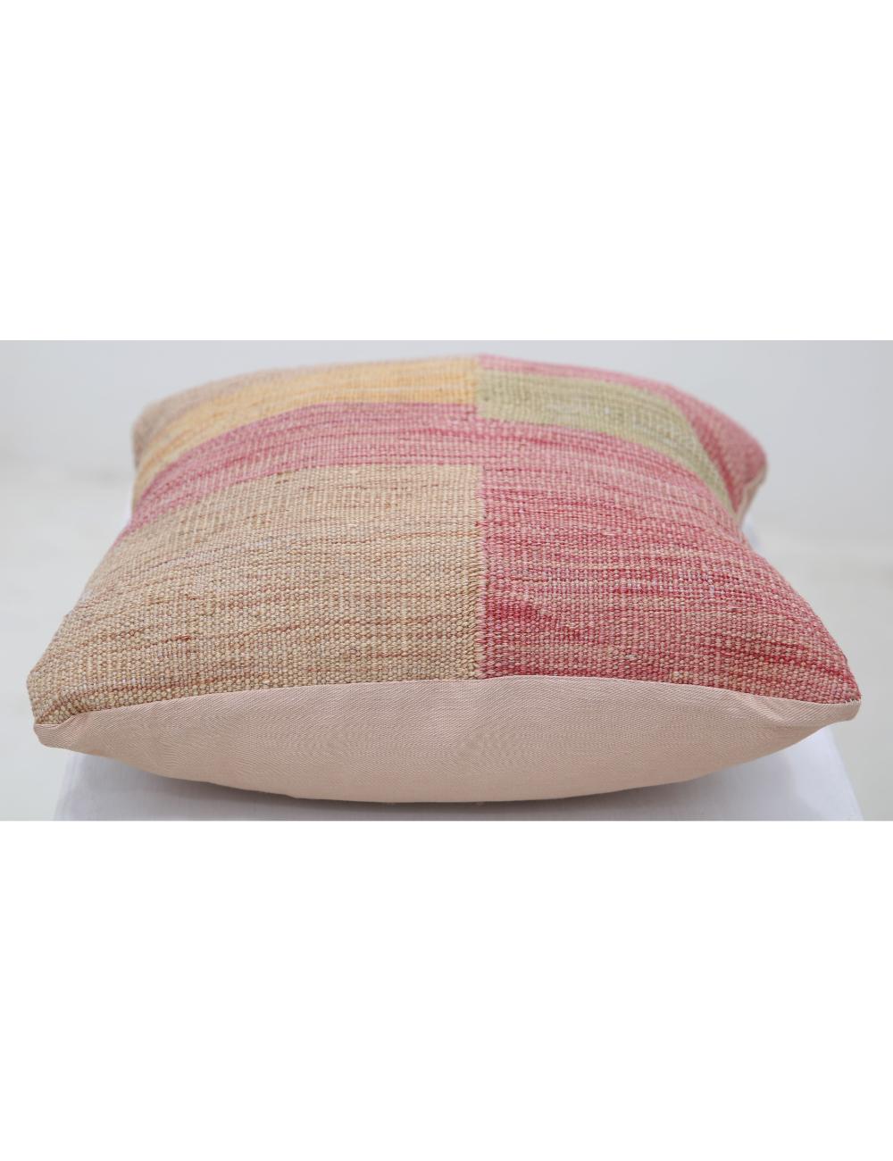 Hand Woven Tribal Multi Color Geometric Wool Pillow - 1'5'' x 1'5'' Arteverk Arteverk Rugs