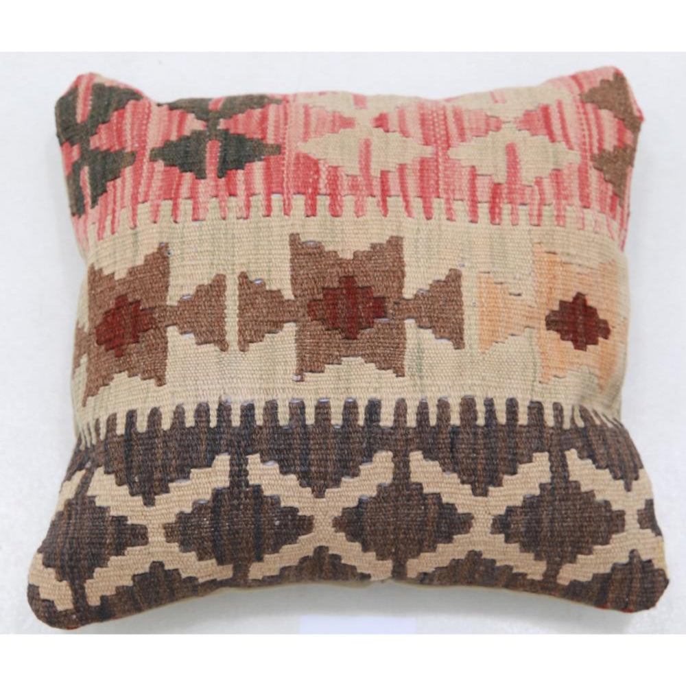 Hand Woven Tribal  Wool Pillow - 1'5'' x 1'5''