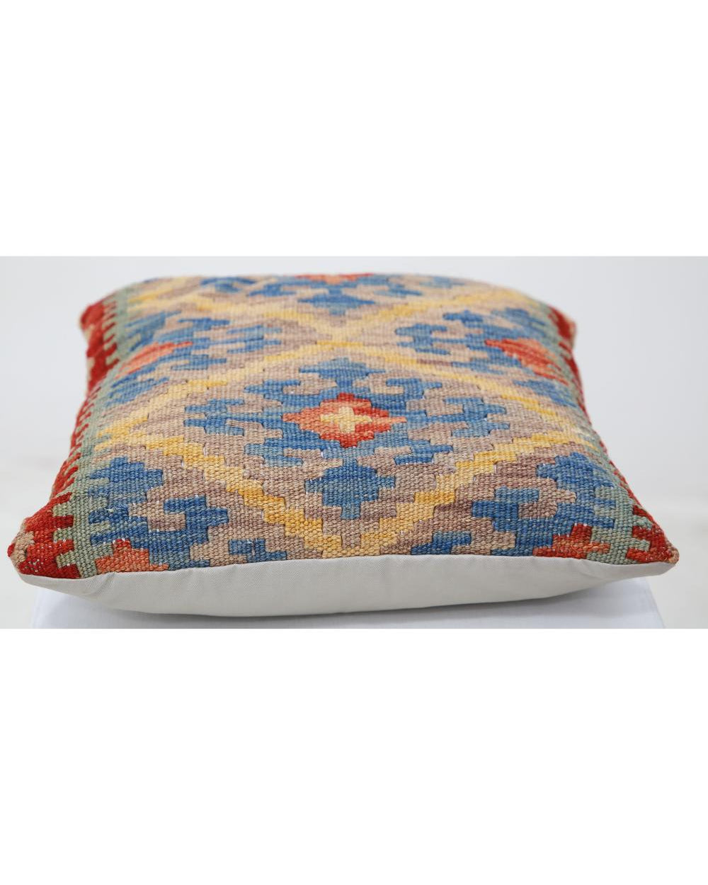 Almohada tribal de lana tejida a mano - 1'5'' x 1'5''