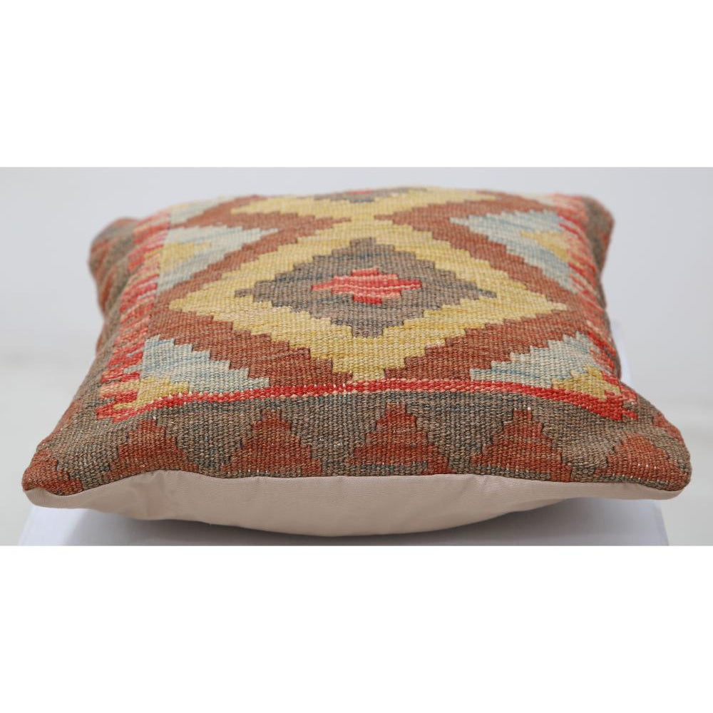 Hand Woven Tribal  Wool Pillow - 1'5'' x 1'5''