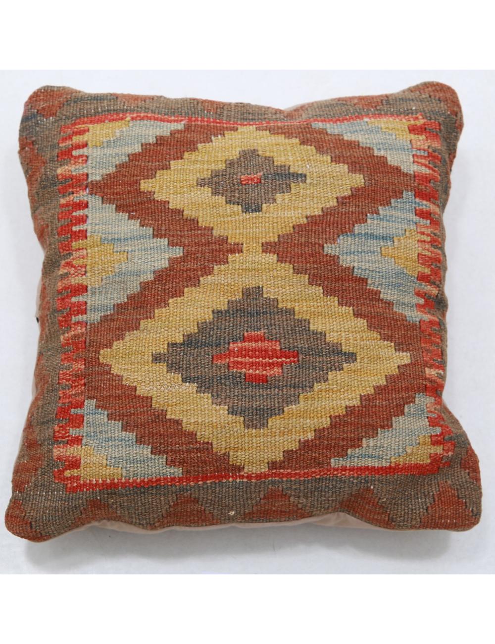 Hand Woven Tribal  Wool Pillow - 1'5'' x 1'5''