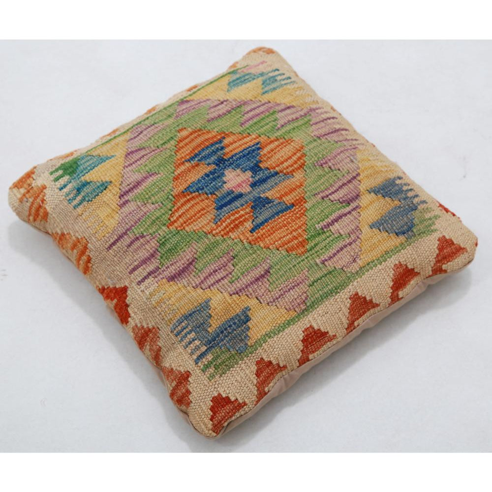 Hand Woven Tribal  Wool Pillow - 1'5'' x 1'5''
