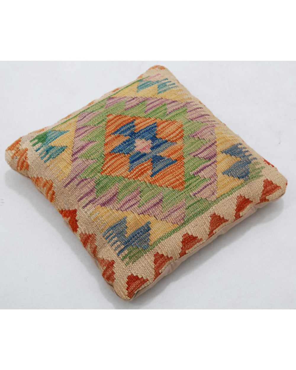 Hand Woven Tribal  Wool Pillow - 1'5'' x 1'5''