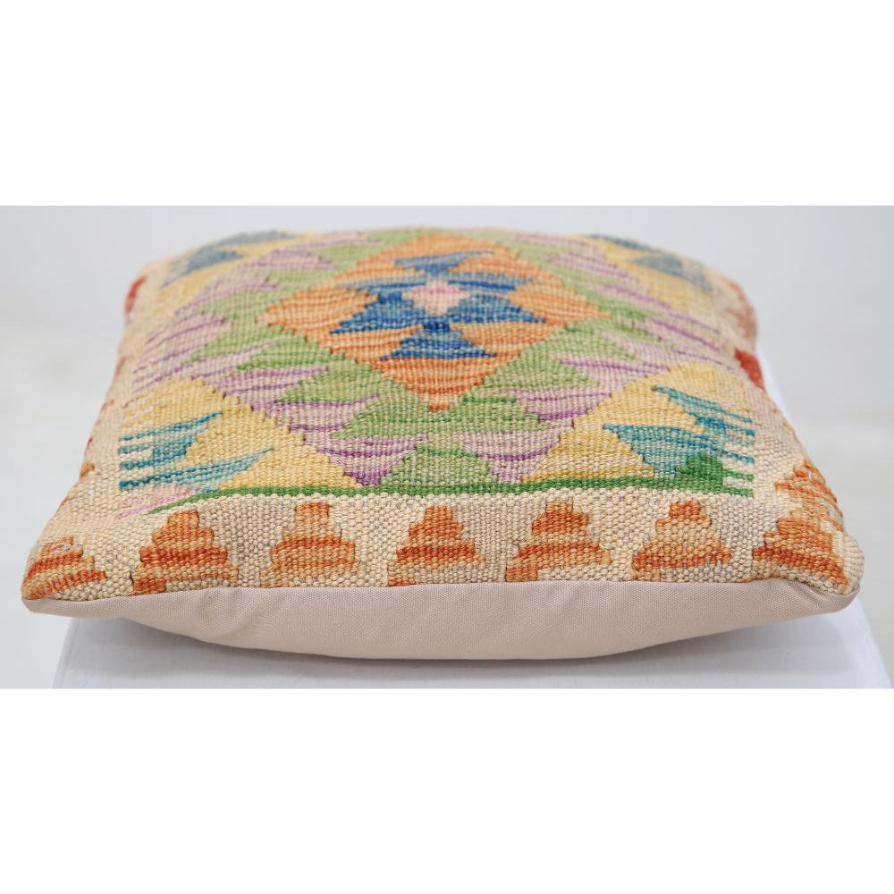 Hand Woven Tribal  Wool Pillow - 1'5'' x 1'5''