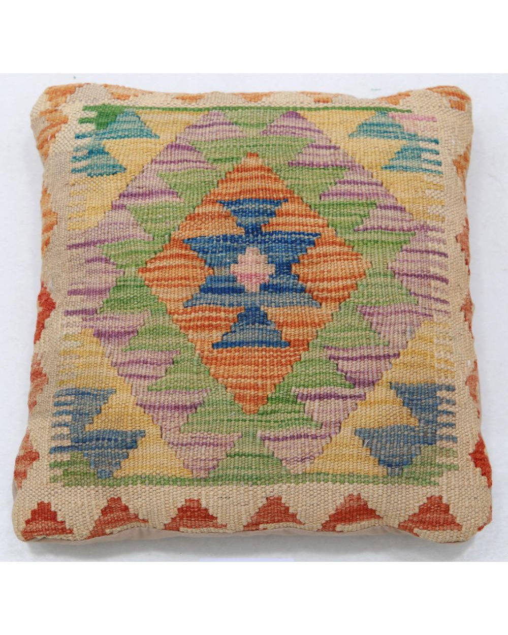 Hand Woven Tribal  Wool Pillow - 1'5'' x 1'5''