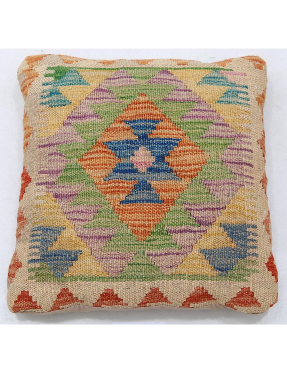 Hand Woven Tribal  Wool Pillow - 1'5'' x 1'5''