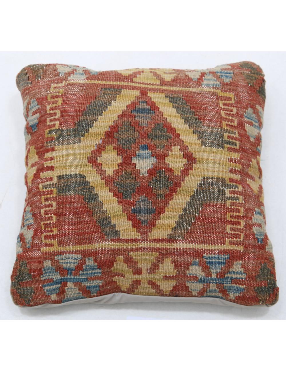 Hand Woven Tribal  Wool Pillow - 1'5'' x 1'5''
