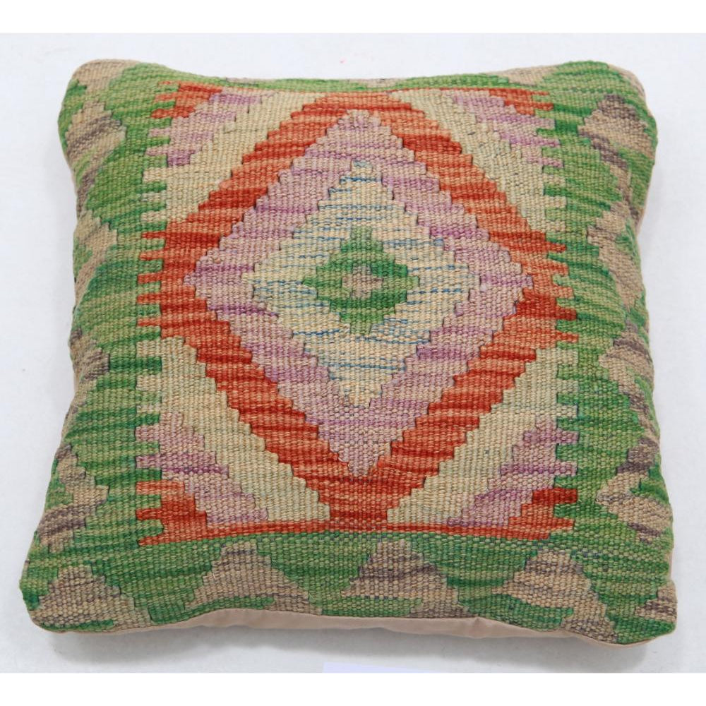 Hand Woven Tribal  Wool Pillow - 1'5'' x 1'5''