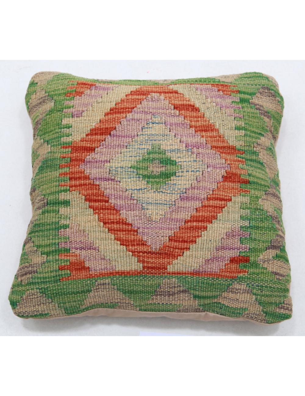Hand Woven Tribal  Wool Pillow - 1'5'' x 1'5''