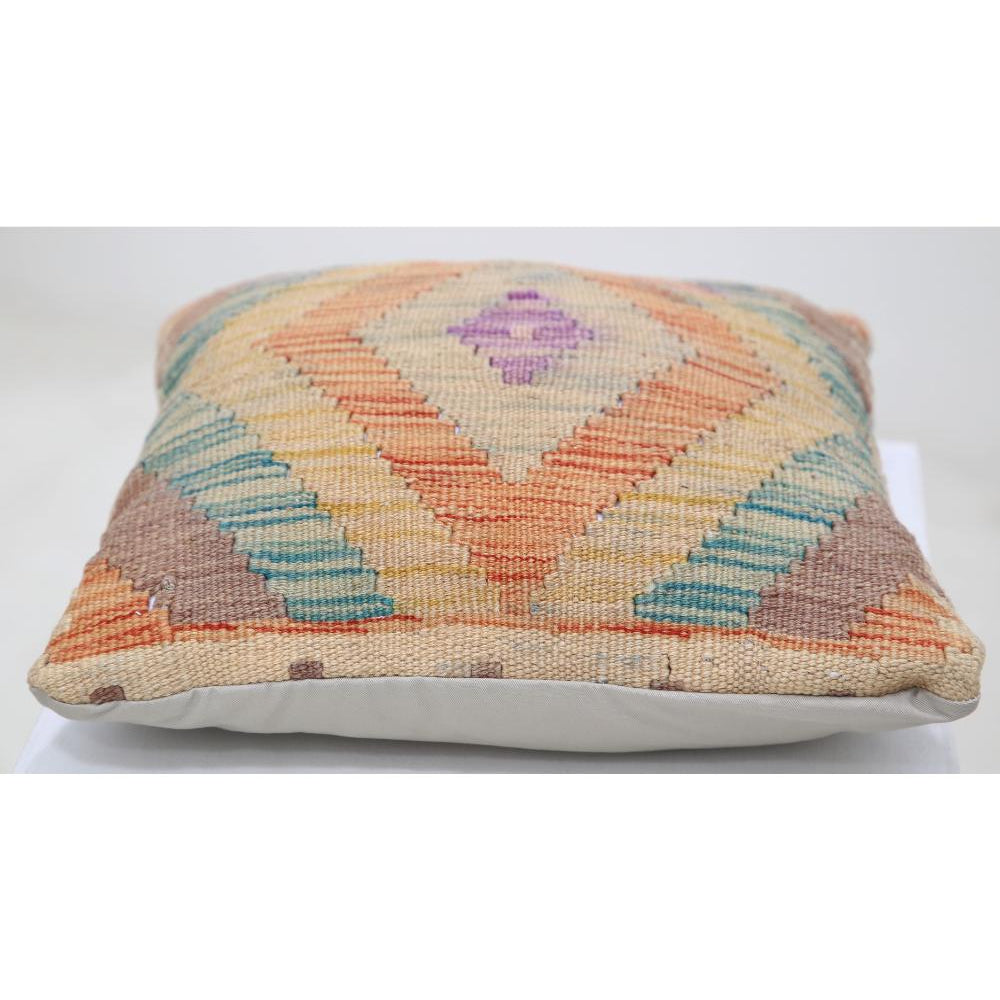 Hand Woven Tribal  Wool Pillow - 1'5'' x 1'5''