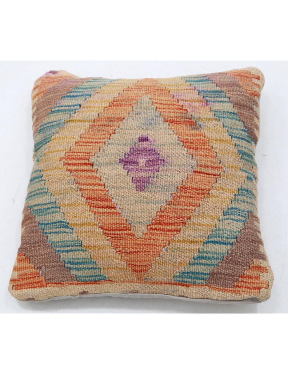 Hand Woven Tribal  Wool Pillow - 1'5'' x 1'5''