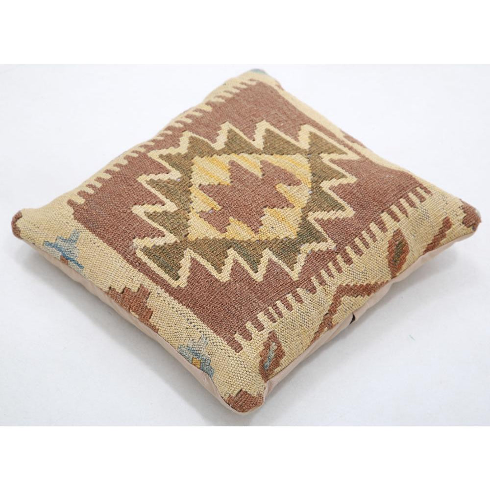 Hand Woven Tribal  Wool Pillow - 1'5'' x 1'5''