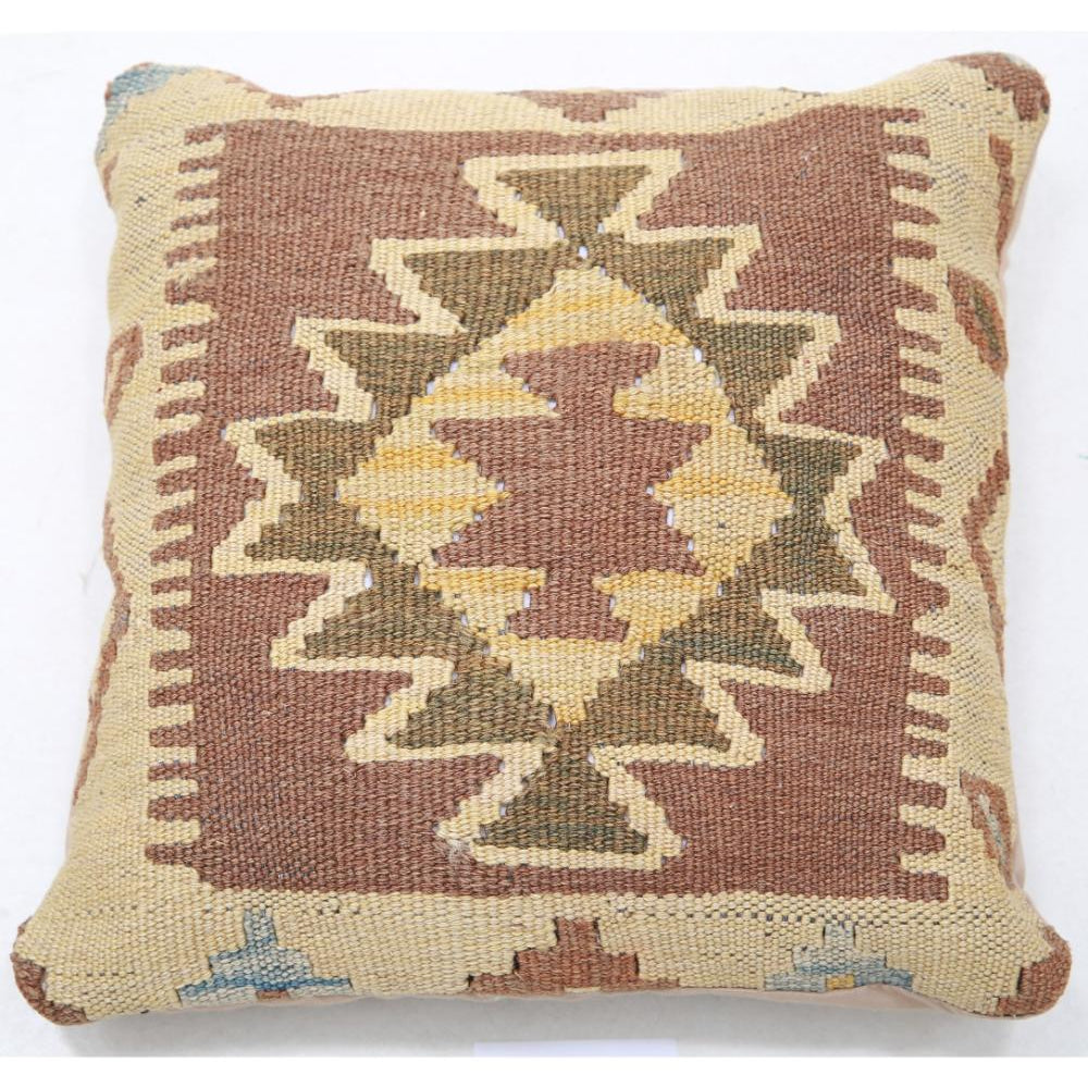 Hand Woven Tribal  Wool Pillow - 1'5'' x 1'5''