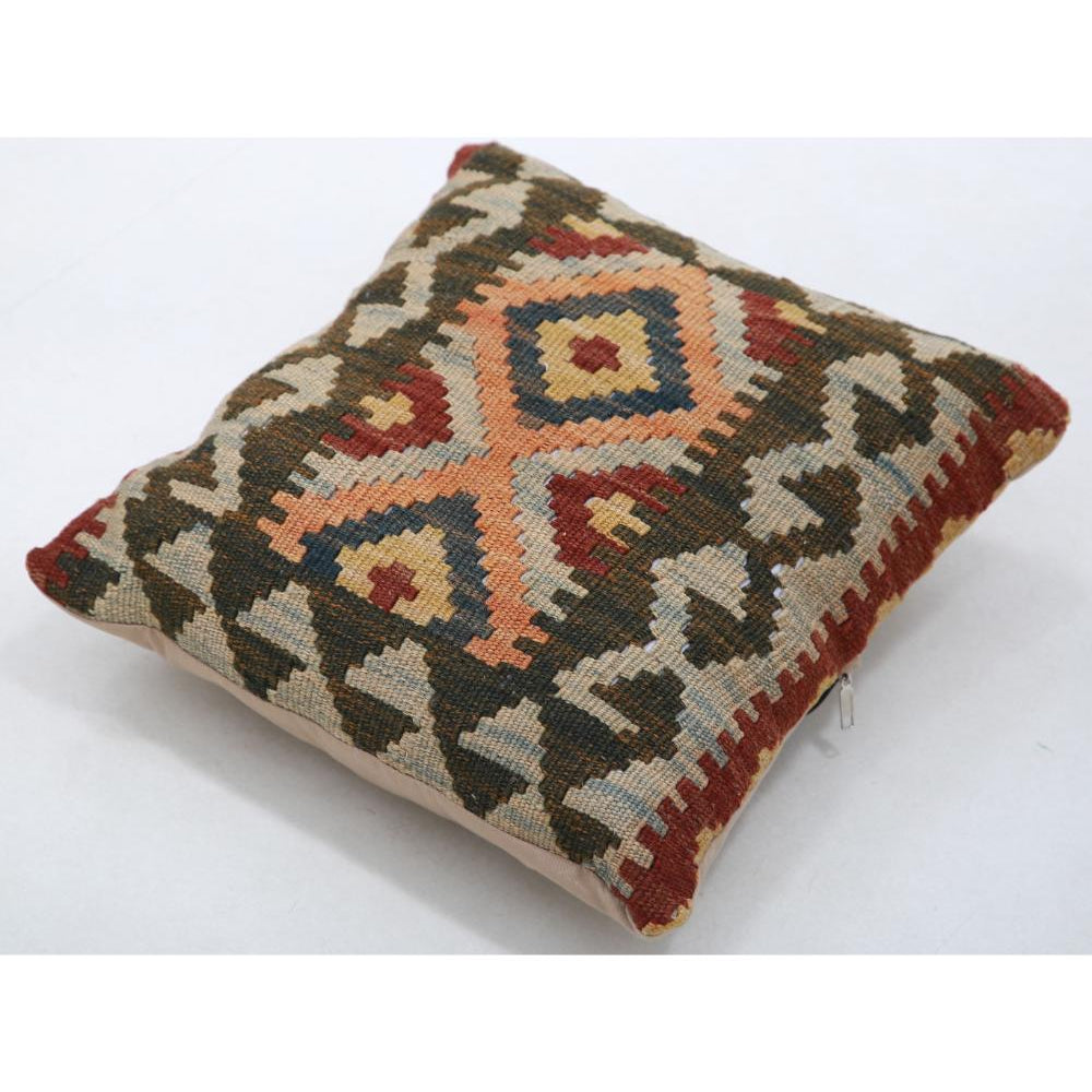 Hand Woven Tribal  Wool Pillow - 1'5'' x 1'5''
