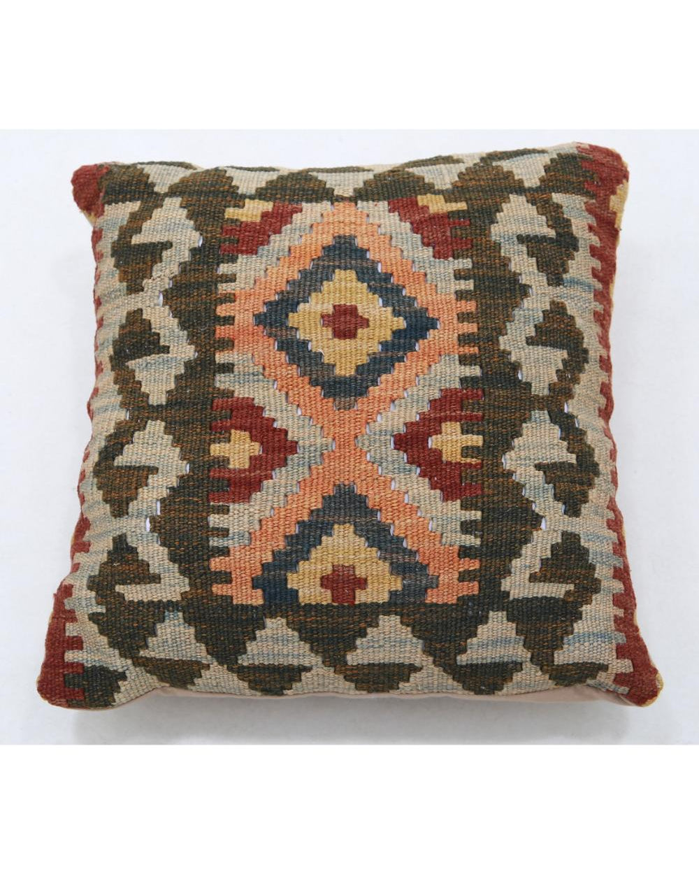 Hand Woven Tribal  Wool Pillow - 1'5'' x 1'5''
