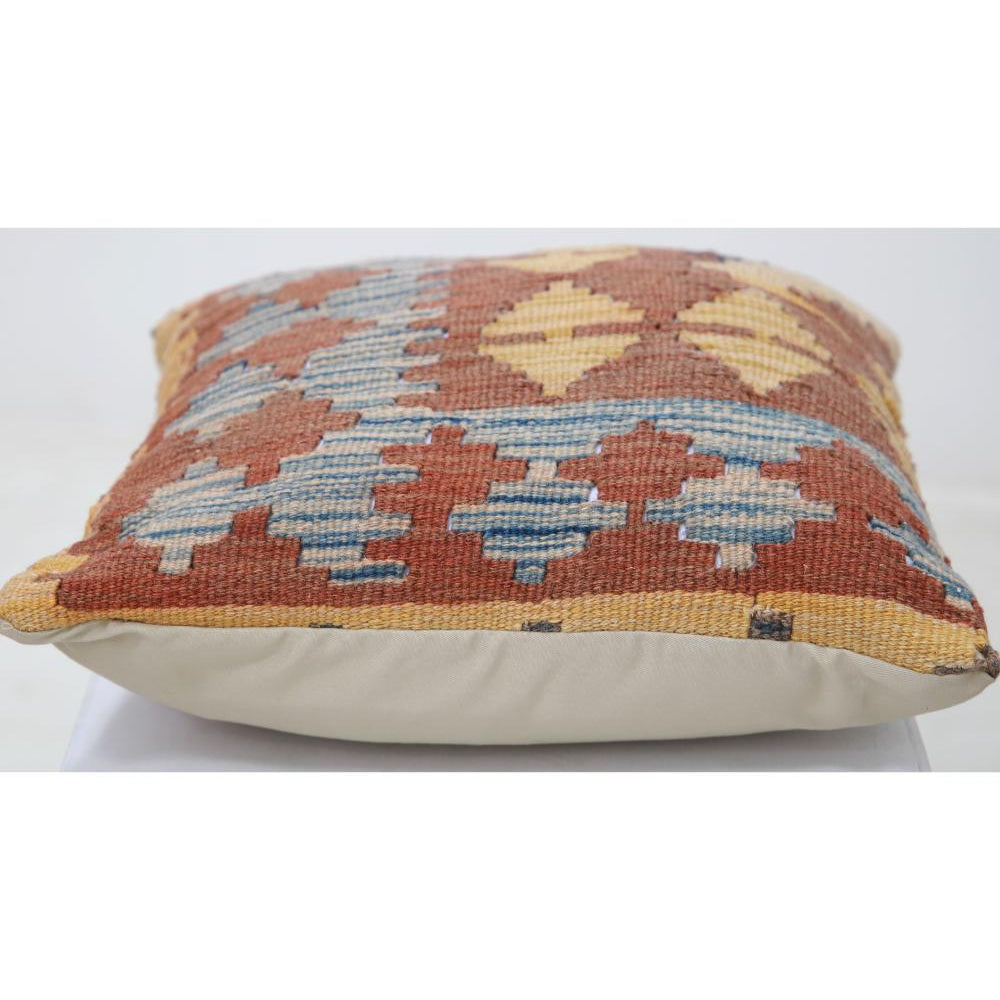 Cojín de Lana Tribal Tejido a Mano - 1'5'' x 1'5''