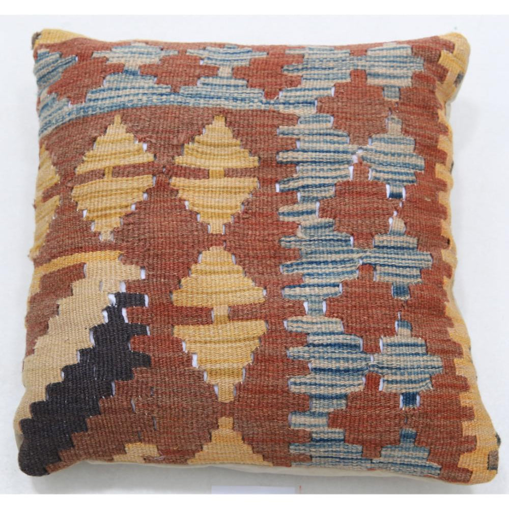Cojín de Lana Tribal Tejido a Mano - 1'5'' x 1'5''