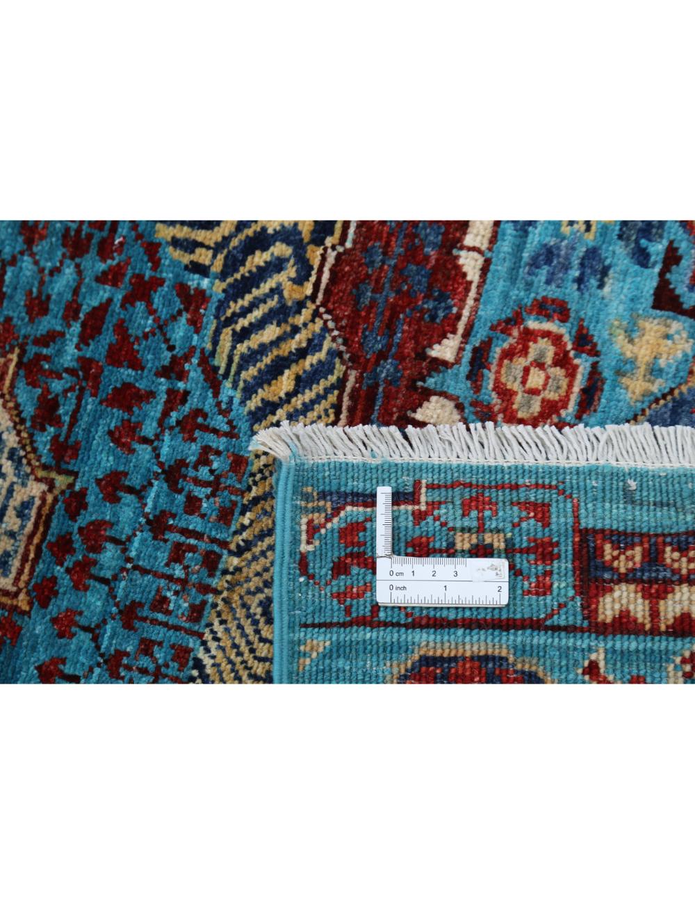 Hand Knotted Mamluk Wool Rug - 2'9'' x 9'8'' Arteverk Arteverk Rugs