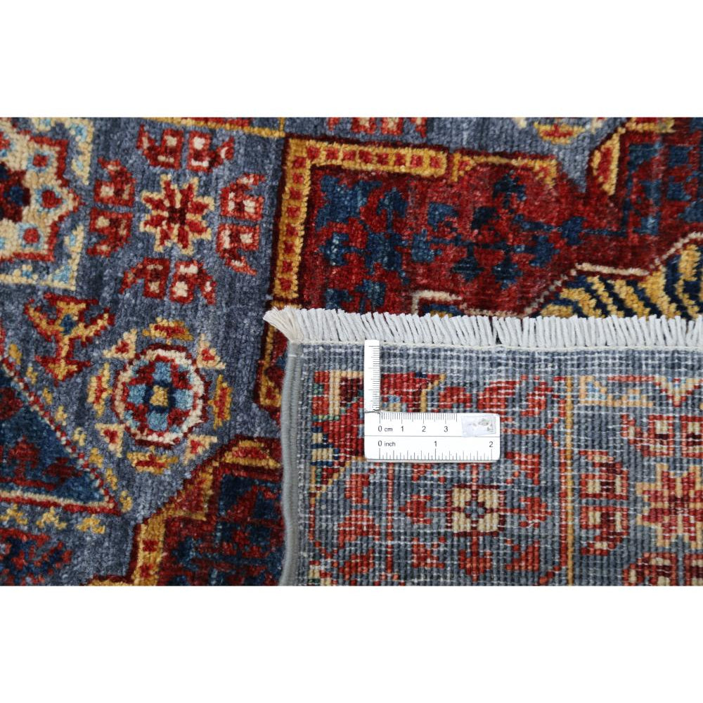 Hand Knotted Mamluk Wool Rug - 2'7'' x 14'10''