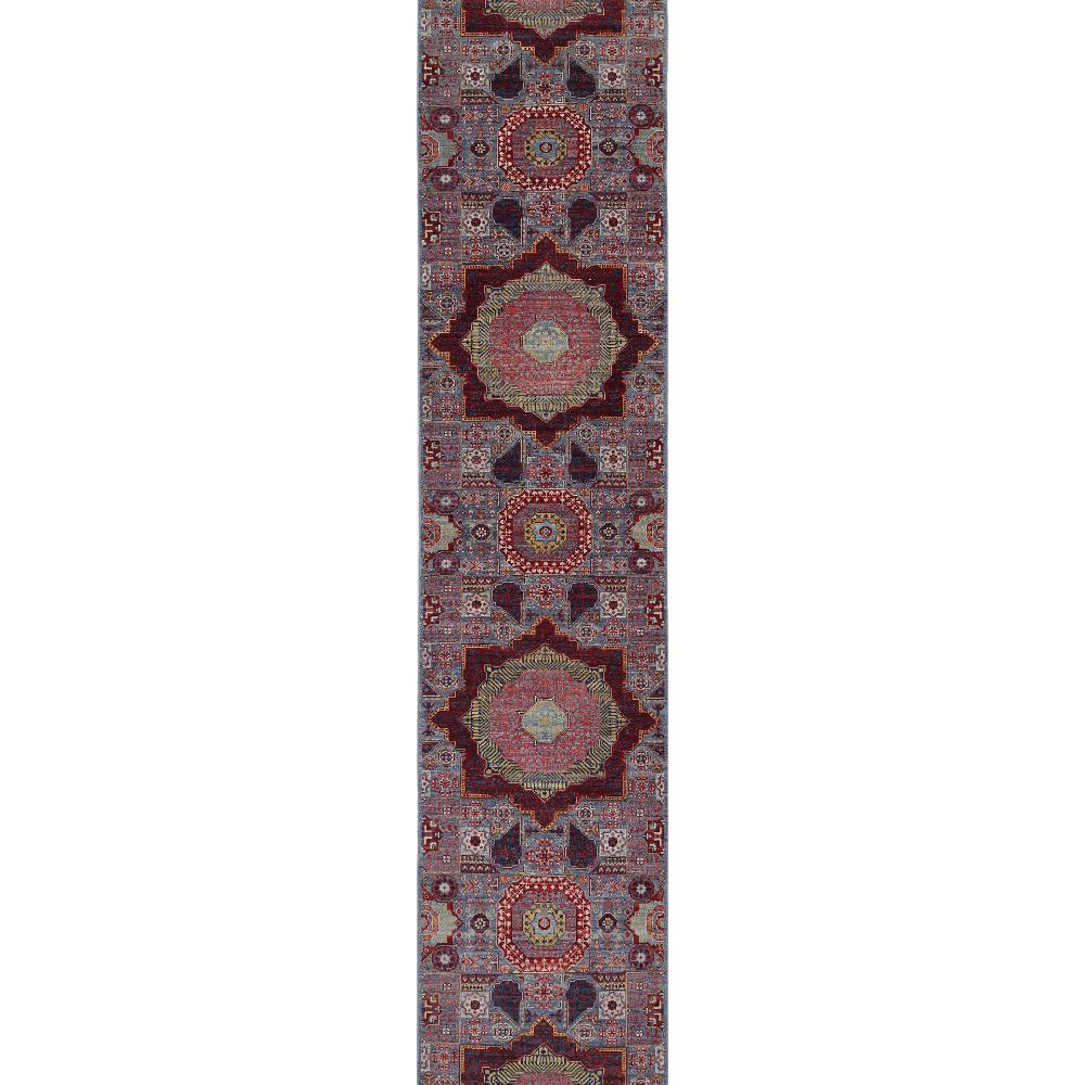 Hand Knotted Mamluk Wool Rug - 2'7'' x 14'10''