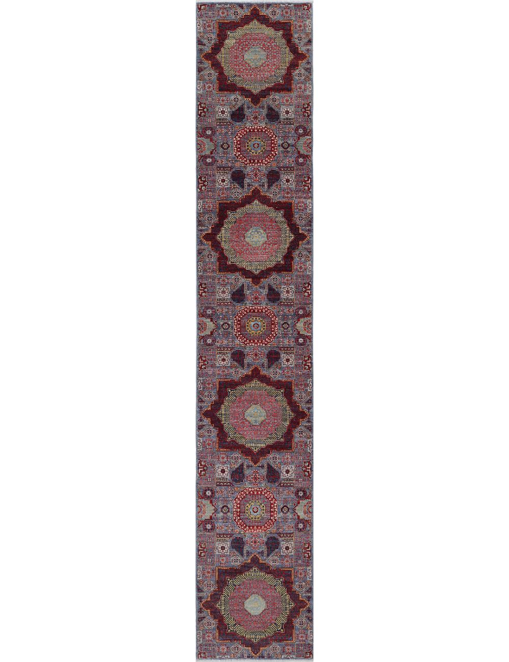 Hand Knotted Mamluk Wool Rug - 2&#39;7&#39;&#39; x 14&#39;10&#39;&#39; Arteverk Arteverk Rugs