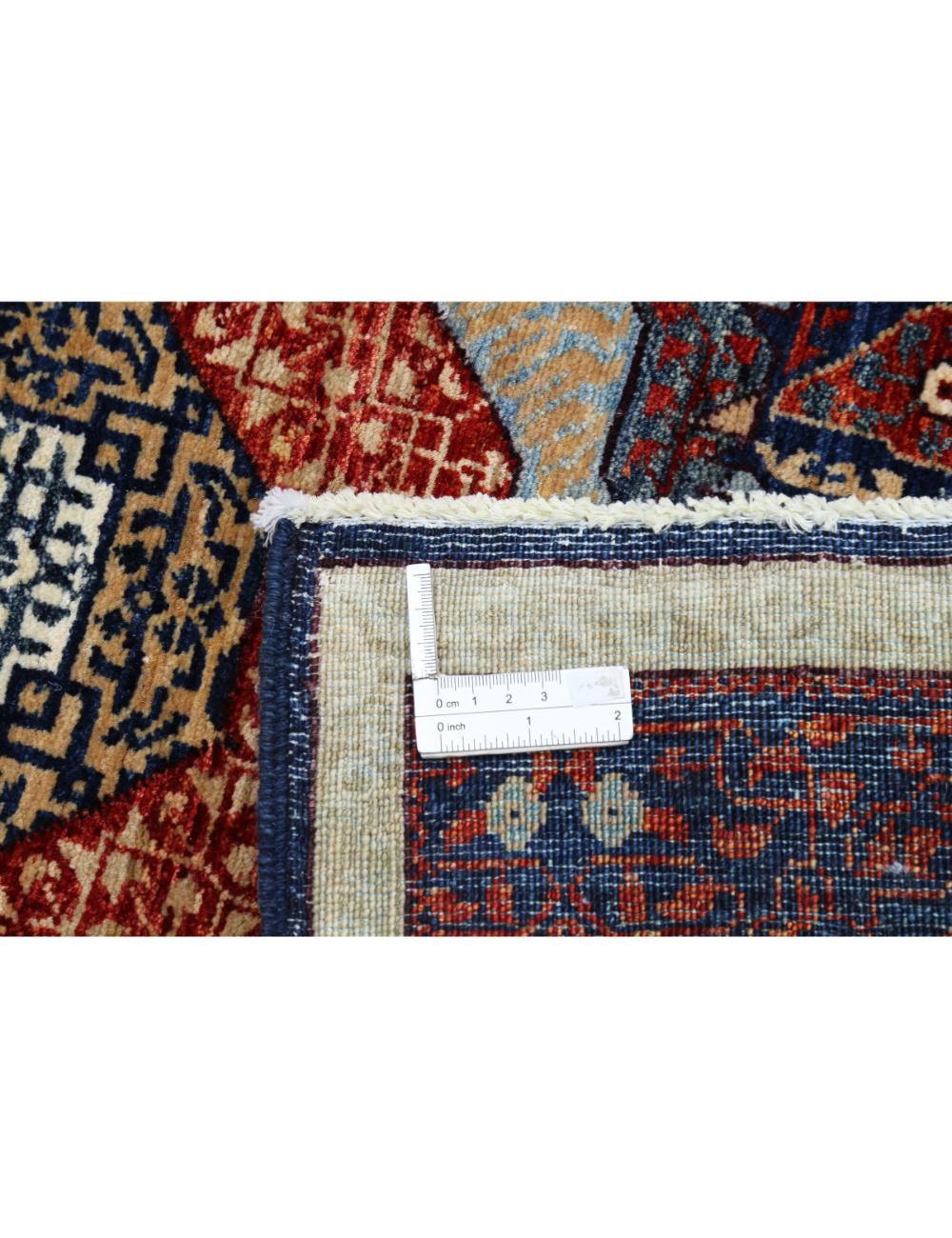 Hand Knotted Fine Mamluk Wool Rug - 4'1'' x 6'5'' Arteverk Arteverk Rugs