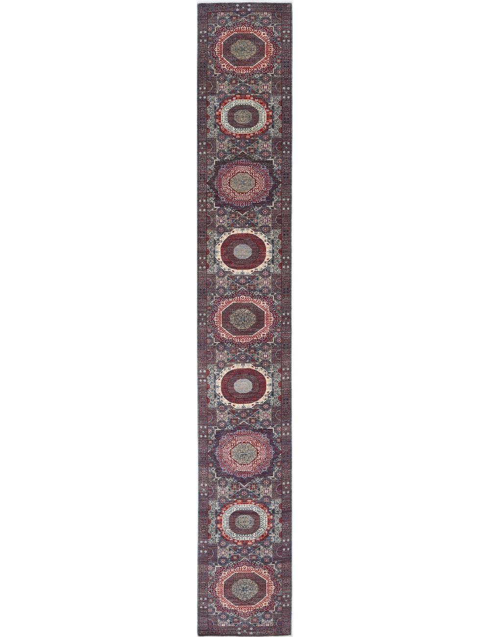 Hand Knotted Fine Mamluk Wool Rug - 2&#39;6&#39;&#39; x 19&#39;2&#39;&#39; Arteverk Arteverk Rugs