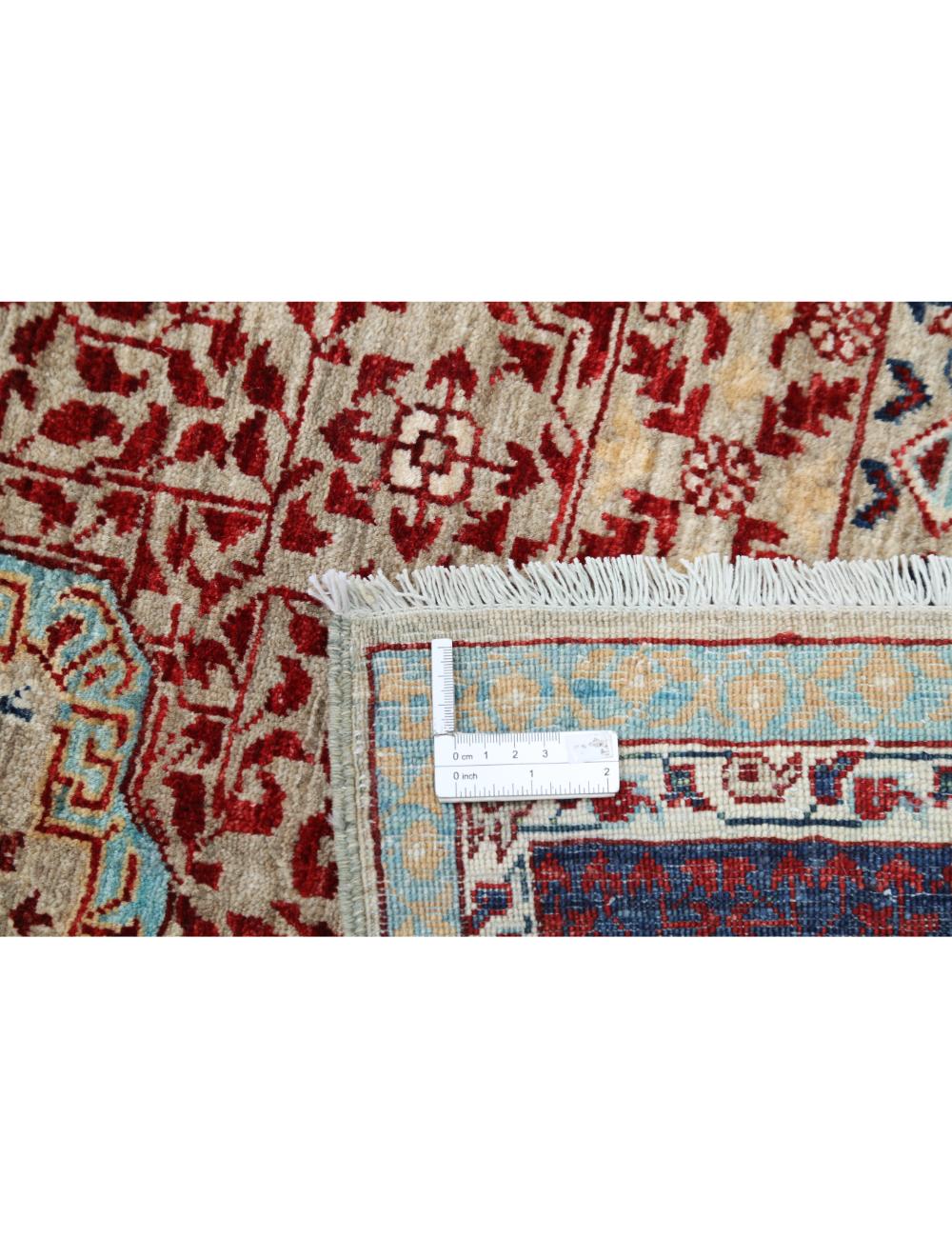 Hand Knotted Fine Mamluk Wool Rug - 8'8'' x 12'0'' Arteverk Arteverk Rugs