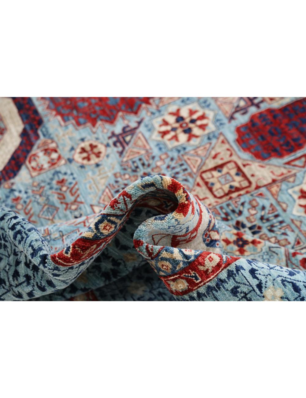Hand Knotted Fine Mamluk Wool Rug - 11'8'' x 14'11'' Arteverk Arteverk Rugs