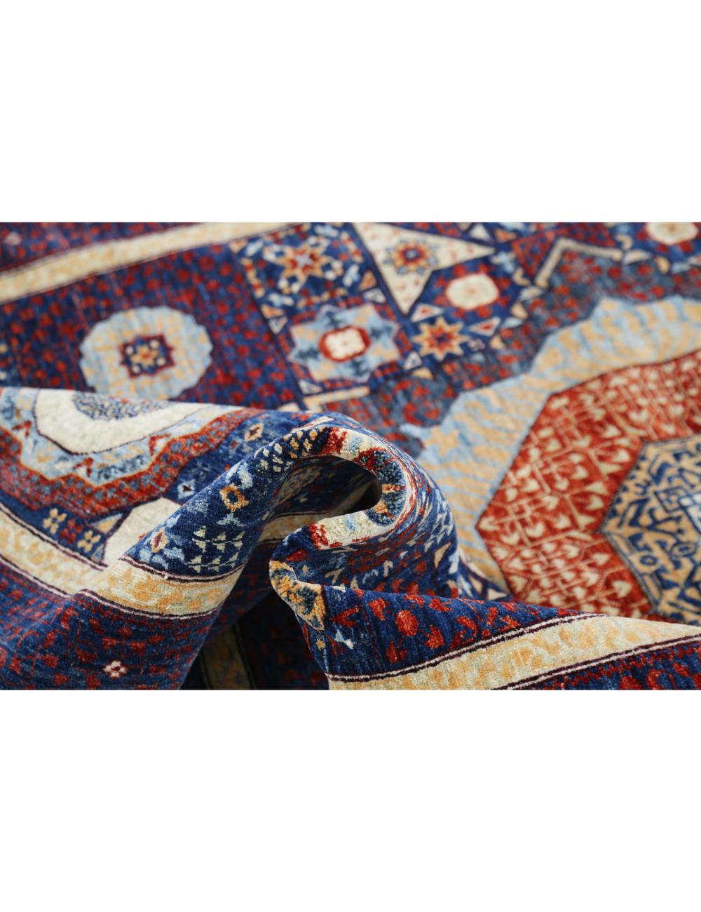 Hand Knotted Fine Mamluk Wool Rug - 5'2'' x 7'1'' Arteverk Arteverk Rugs