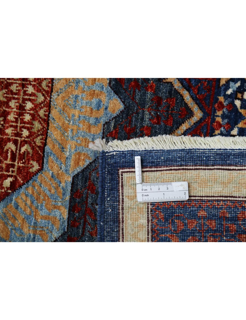 Hand Knotted Fine Mamluk Wool Rug - 5'2'' x 7'1'' Arteverk Arteverk Rugs