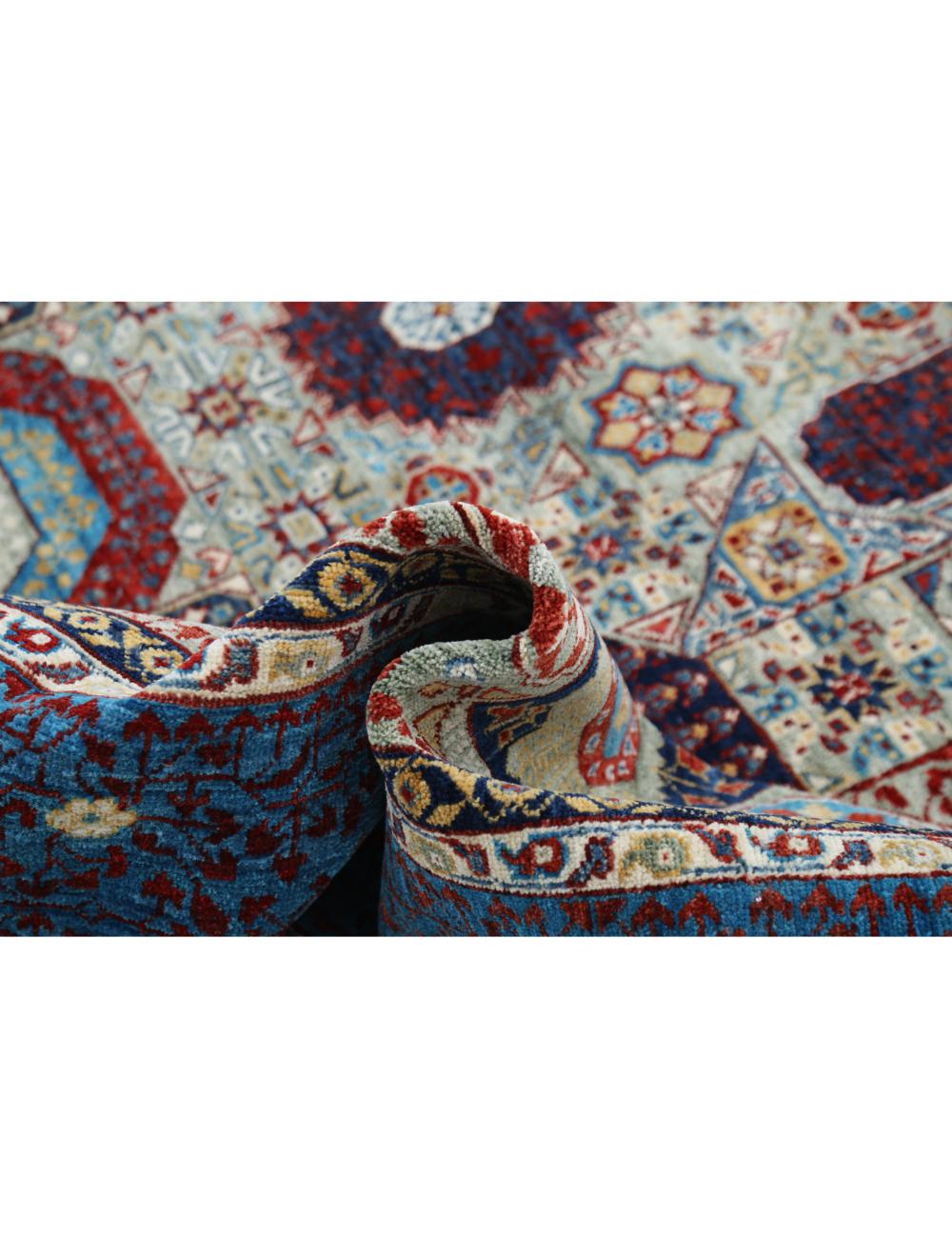 Hand Knotted Mamluk Wool Rug - 10'0'' x 13'10'' Arteverk Arteverk Rugs