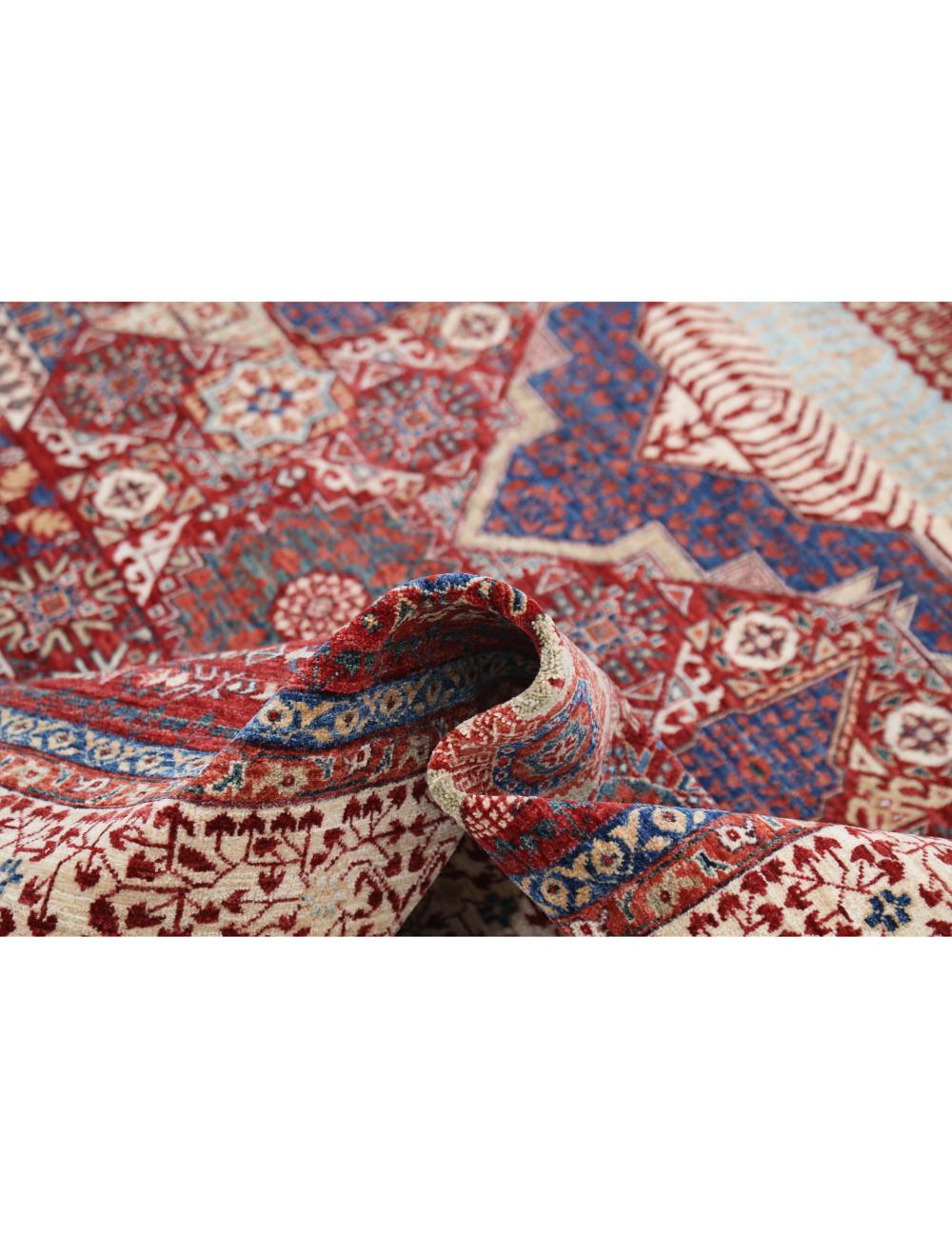 Hand Knotted Fine Mamluk Wool Rug - 9'0'' x 11'9'' Arteverk Arteverk Rugs