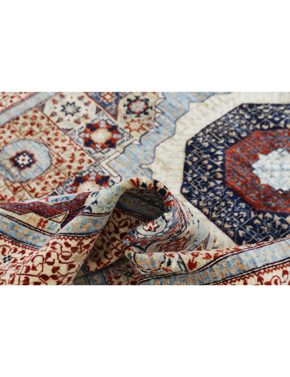 Hand Knotted Fine Mamluk Wool Rug - 4'11'' x 6'9'' Arteverk Arteverk Rugs