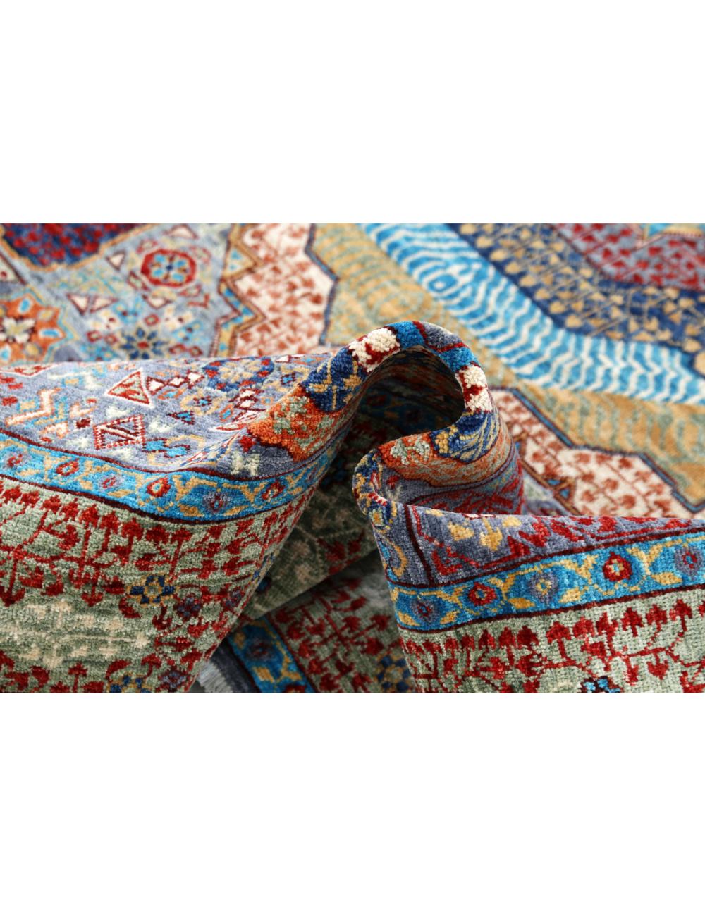 Hand Knotted Mamluk Wool Rug - 8'2'' x 9'9'' Arteverk Arteverk Rugs