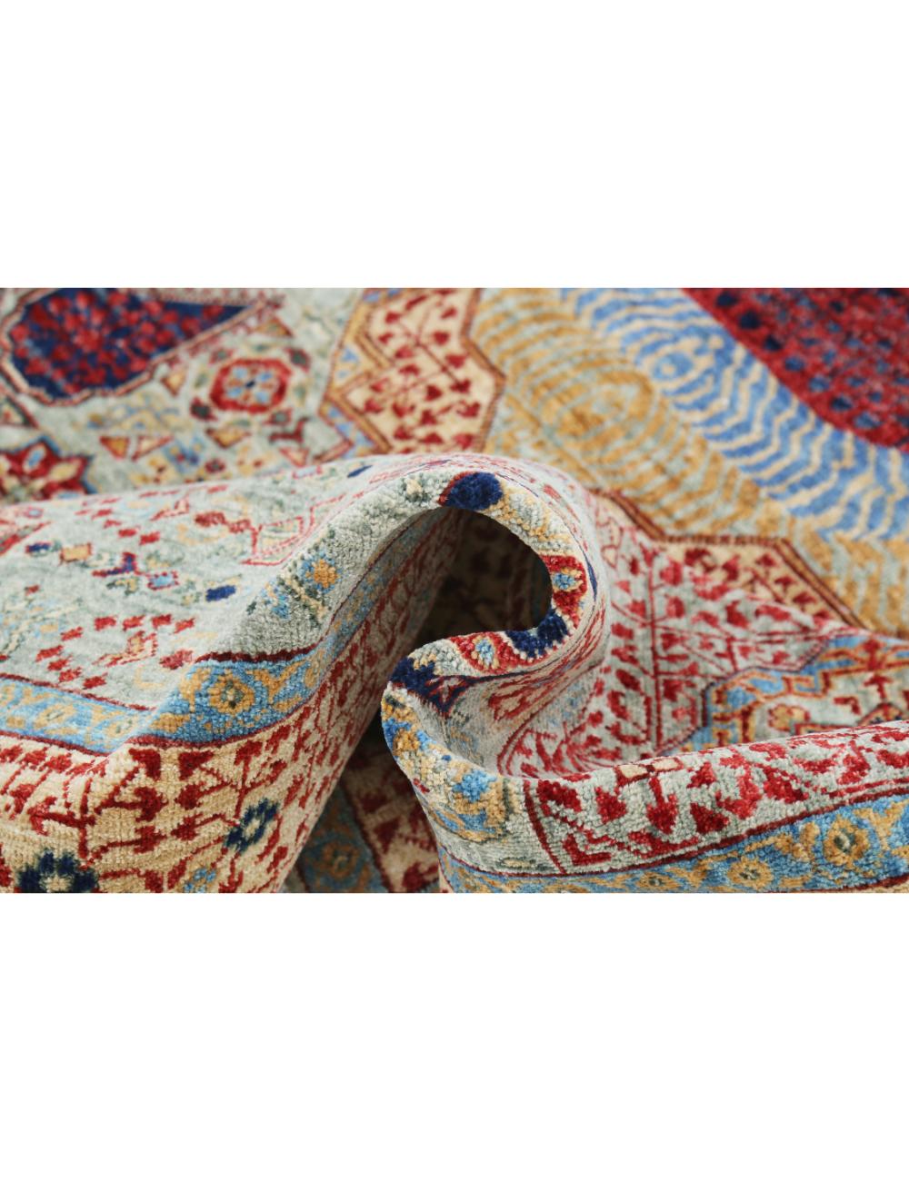 Hand Knotted Mamluk Wool Rug - 8'1'' x 10'0'' Arteverk Arteverk Rugs