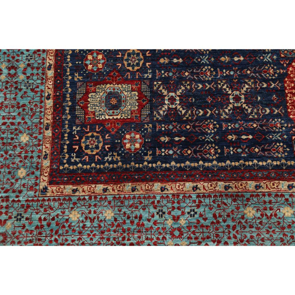 Alfombra de lana Mamluk fina anudada a mano - 9'10'' x 14'7''