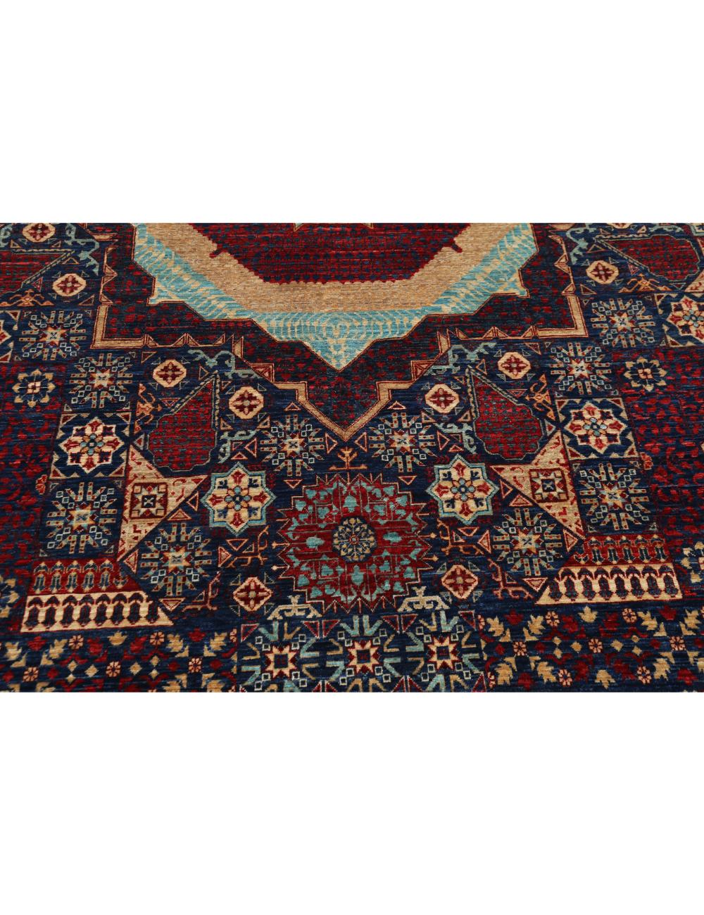 Hand Knotted Fine Mamluk Wool Rug - 9'10'' x 14'7'' Arteverk Arteverk Rugs