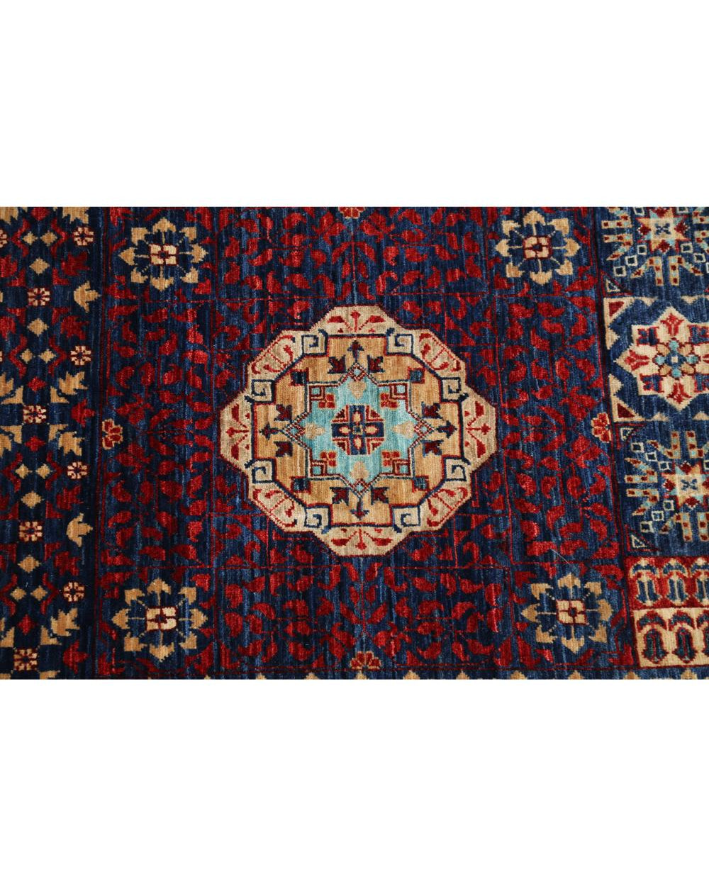 Alfombra de lana Mamluk fina anudada a mano - 9'10'' x 14'7''