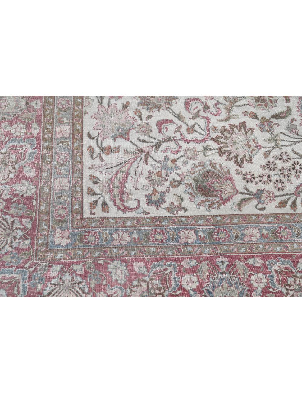 Hand Knotted Vintage Persian Mashad Wool Rug - 10'9'' x 14'8'' Arteverk Arteverk Rugs