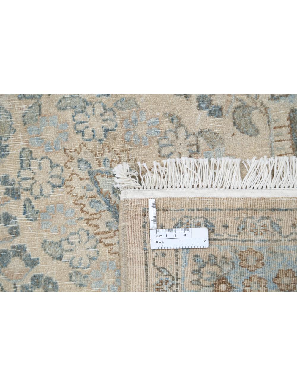 Hand Knotted Vintage Persian Mashad Wool Rug - 8'0'' x 11'0'' Arteverk Arteverk Rugs