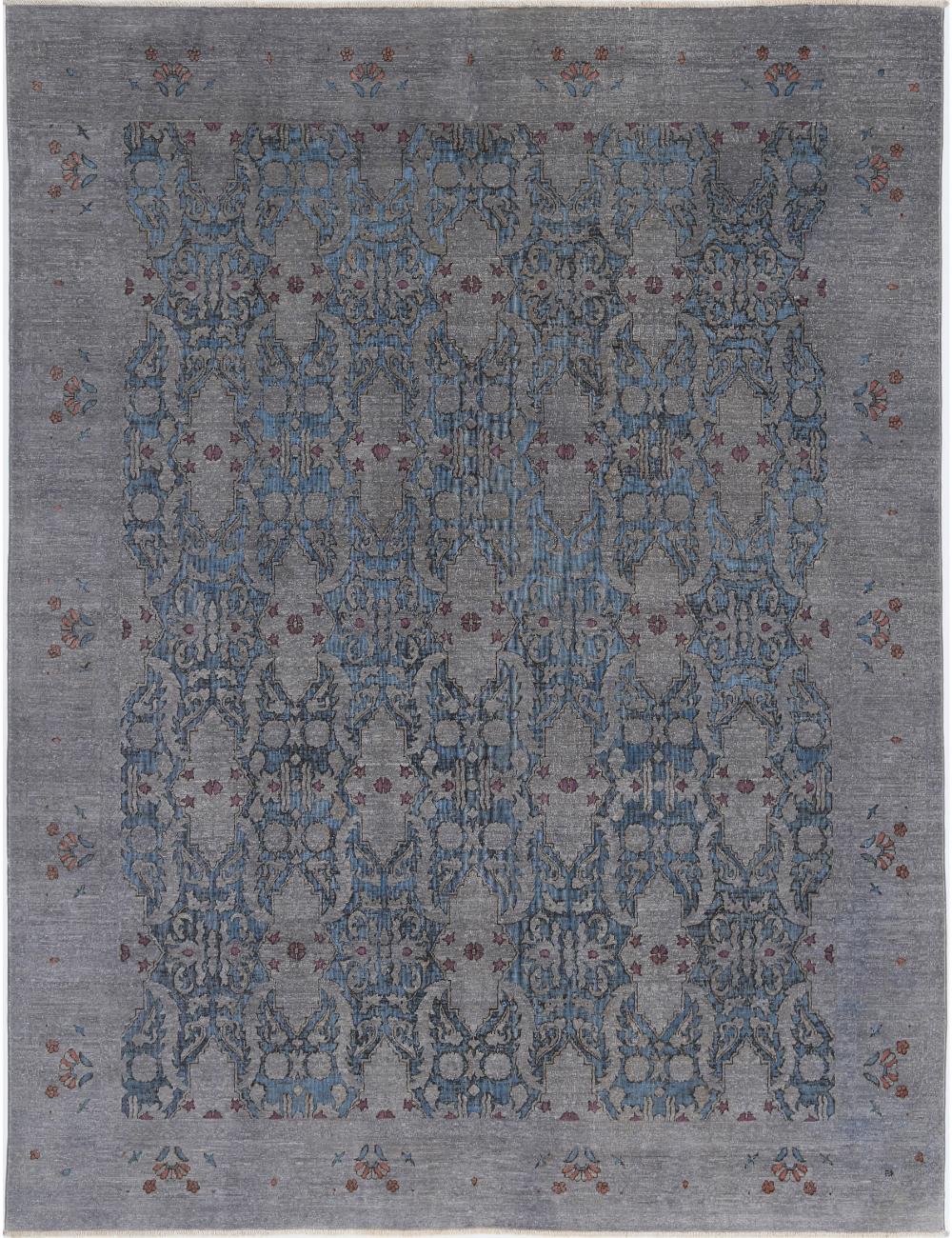Hand Knotted Fine Onyx Wool Rug - 7'8'' x 9'9''