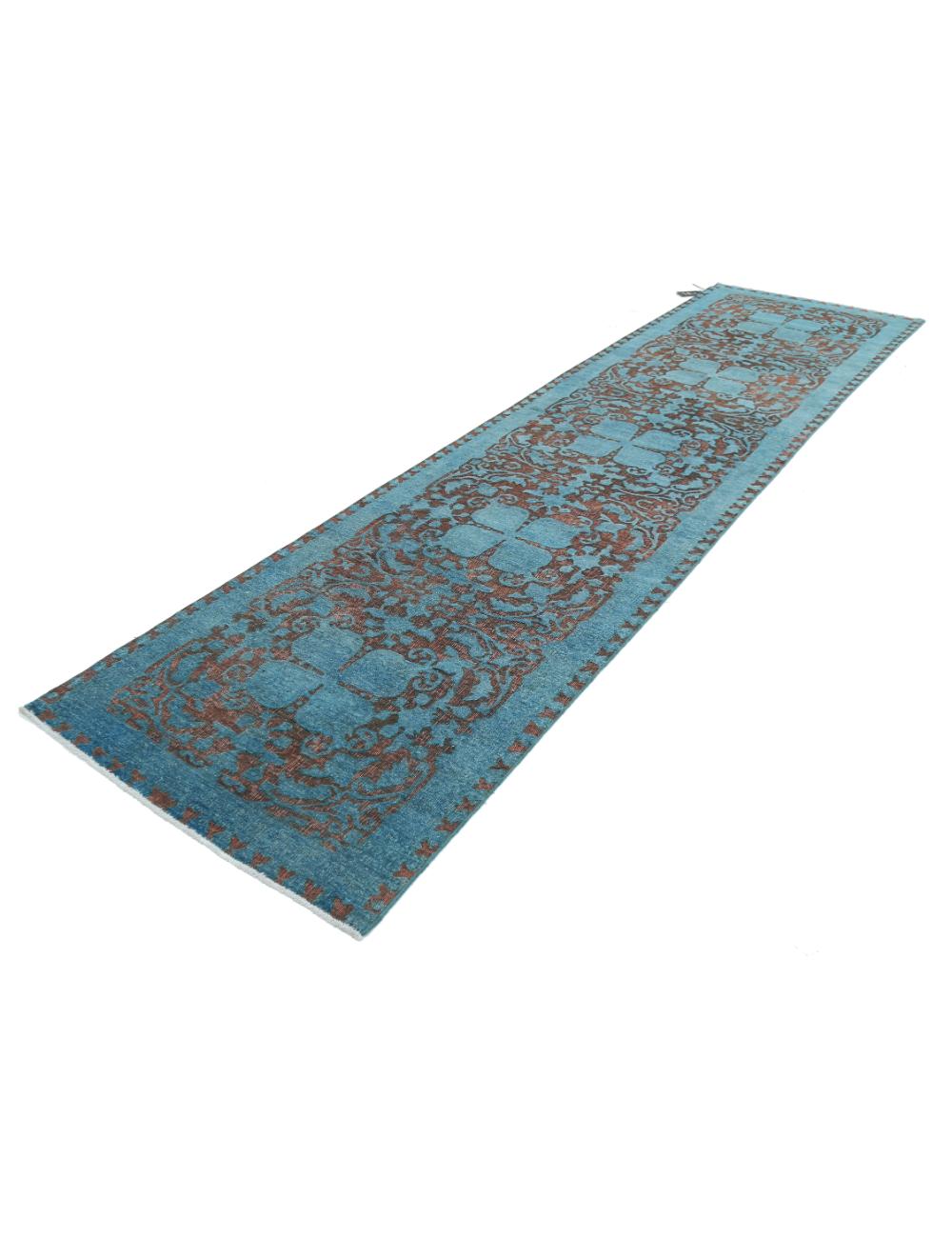 Hand Knotted Onyx Wool Rug - 3'5'' x 13'1'' Arteverk Arteverk Rugs