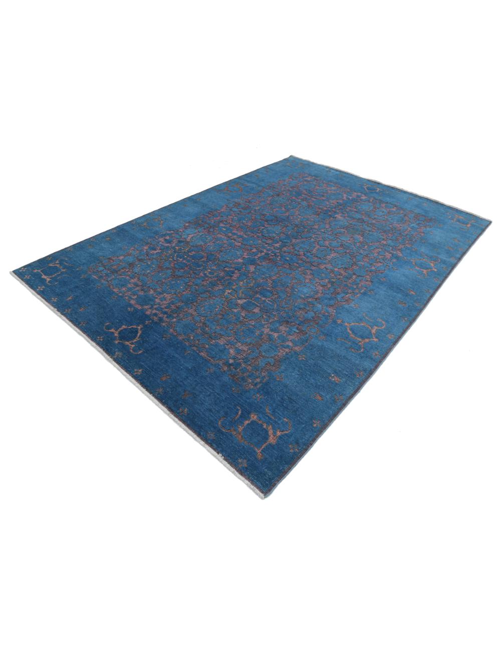 Hand Knotted Fine Onyx Wool Rug - 6'9'' x 9'4'' Arteverk Arteverk Rugs