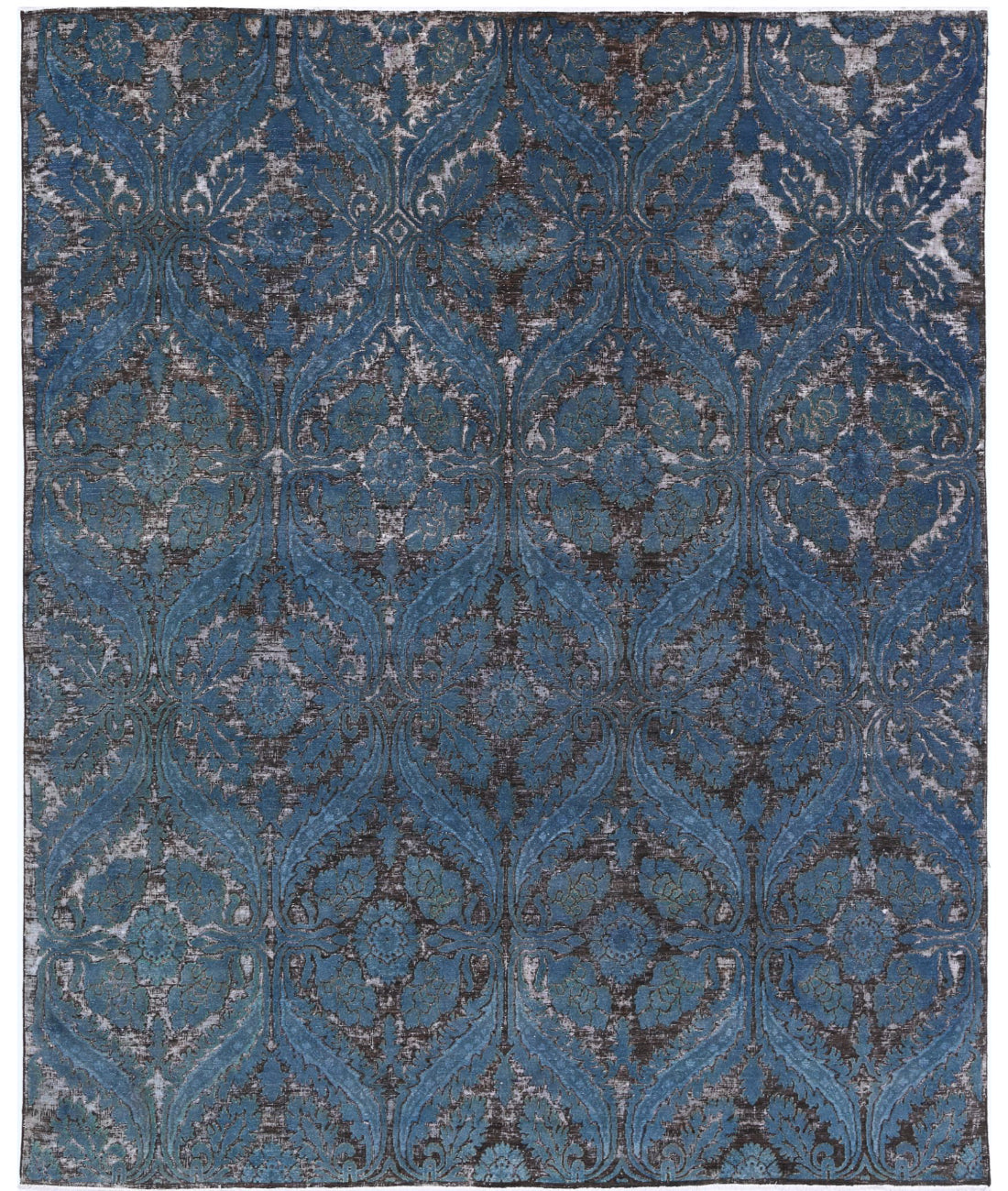 Hand Knotted Onyx Wool Rug - 7&#39;11&#39;&#39; x 9&#39;11&#39;&#39; 7&#39;11&#39;&#39; x 9&#39;11&#39;&#39; (238 X 298) / Blue / Blue