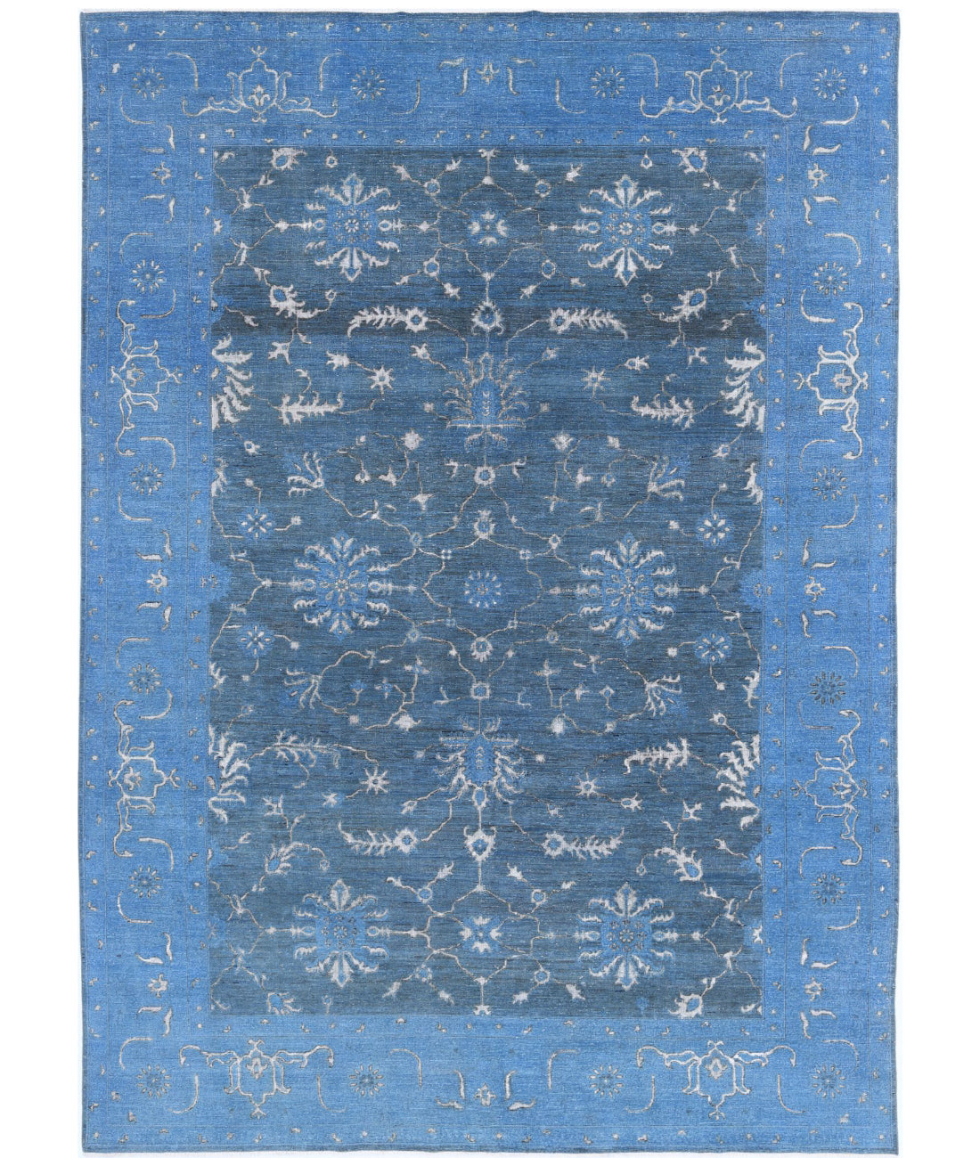 Hand Knotted Onyx Wool Rug - 7&#39;11&#39;&#39; x 11&#39;1&#39;&#39; 7&#39;11&#39;&#39; x 11&#39;1&#39;&#39; (238 X 333) / Blue / Blue