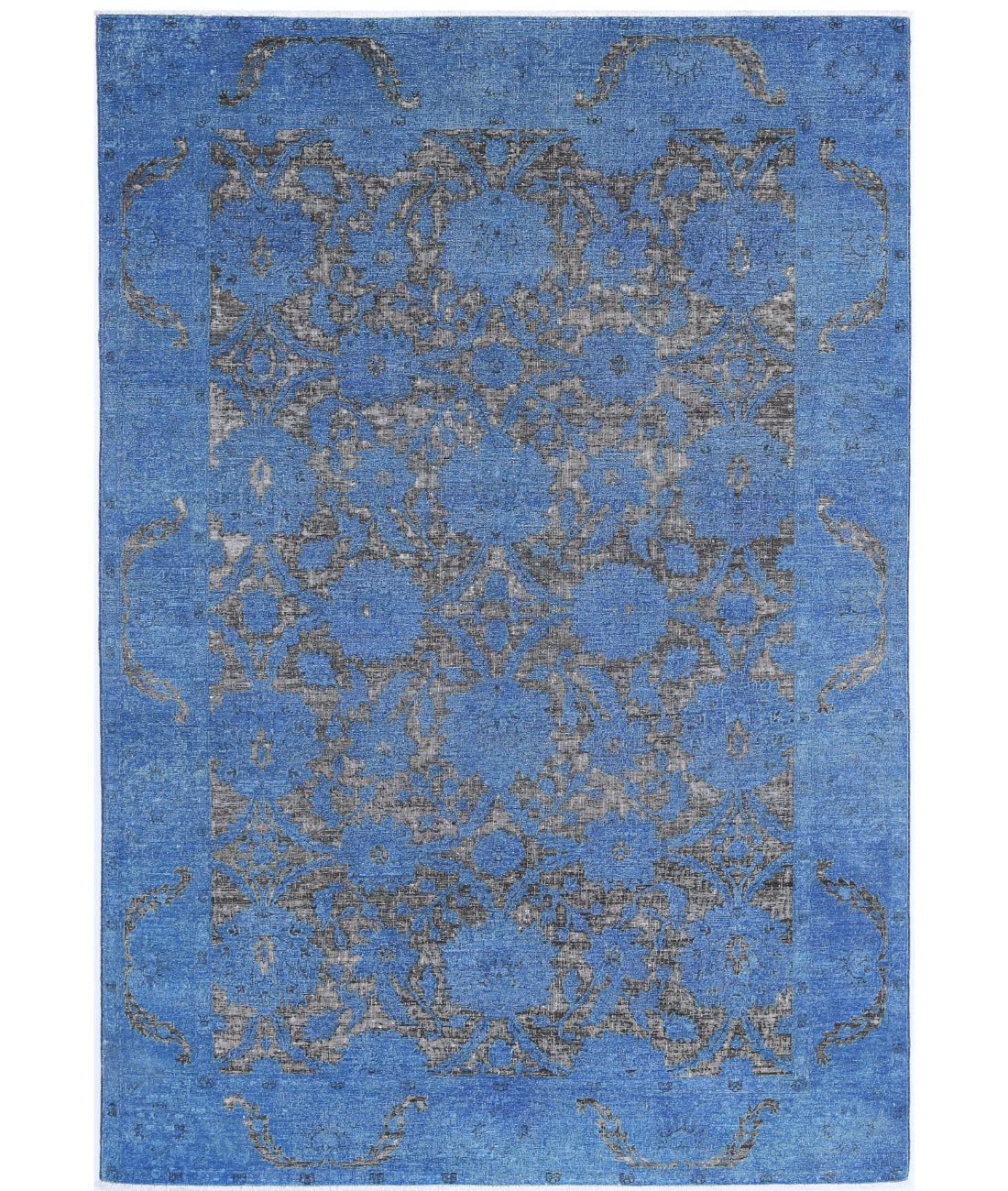 Hand Knotted Onyx Wool Rug - 5&#39;10&#39;&#39; x 8&#39;8&#39;&#39; 5&#39;10&#39;&#39; x 8&#39;8&#39;&#39; (175 X 260) / Blue / Blue