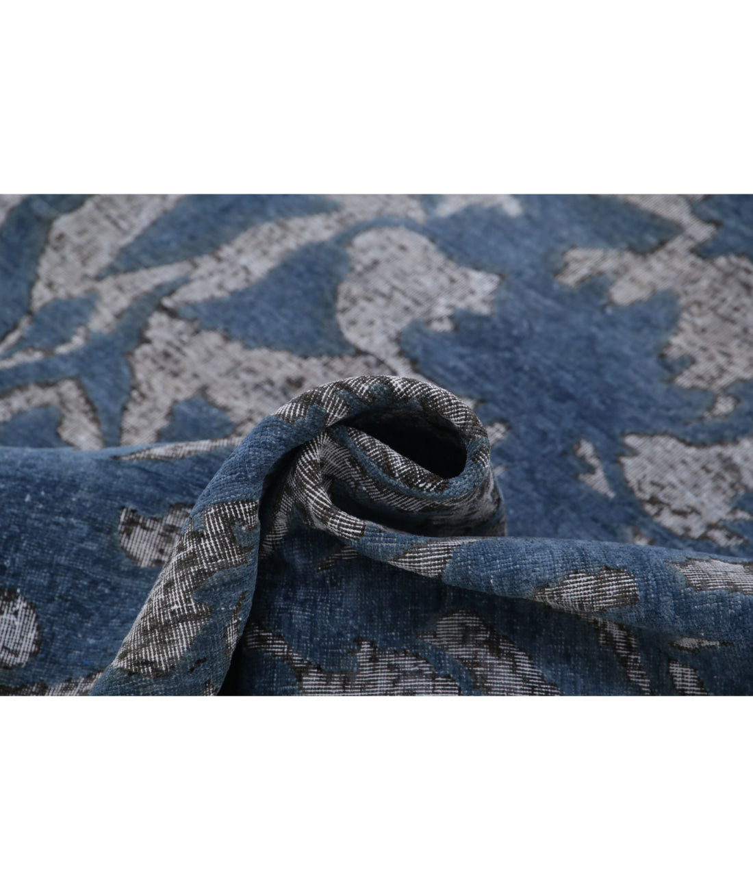 Hand Knotted Onyx Wool Rug - 5'9'' x 8'0'' 5'9'' x 8'0'' (173 X 240) / Grey / Blue