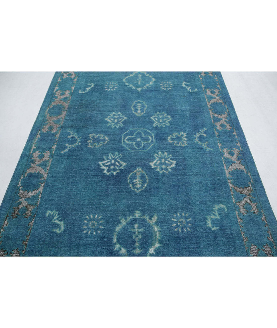 Hand Knotted Onyx Wool Rug - 5'11'' x 8'6'' 5'11'' x 8'6'' (178 X 255) / Blue / Blue